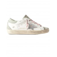 Кеды Golden Goose  'Superstar' distressed leather and suede sneakers
