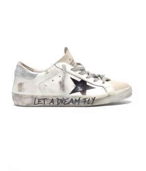 Кеды Golden Goose  'Superstar' in leather with "Let a dream fly" lettering
