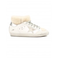 Кеды Golden Goose  'Superstar' с овчиной высокие